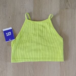JoyLab Neon Lime Ribbed Sports Bra *NWT*